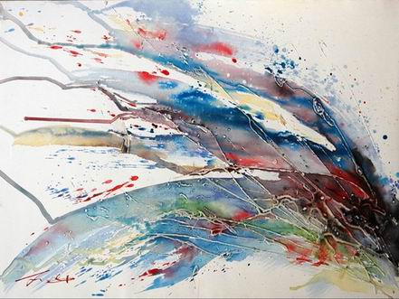 Abstract Color oil painting